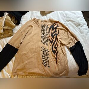 Urban Outfitters Sweet Mystery Long Sleeve Sleeve Tee